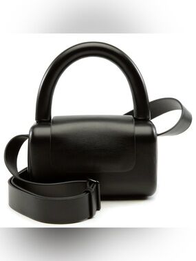 ✨🖤Black Structured Top-Handle BRICK HANDBAG🖤✨NWOT